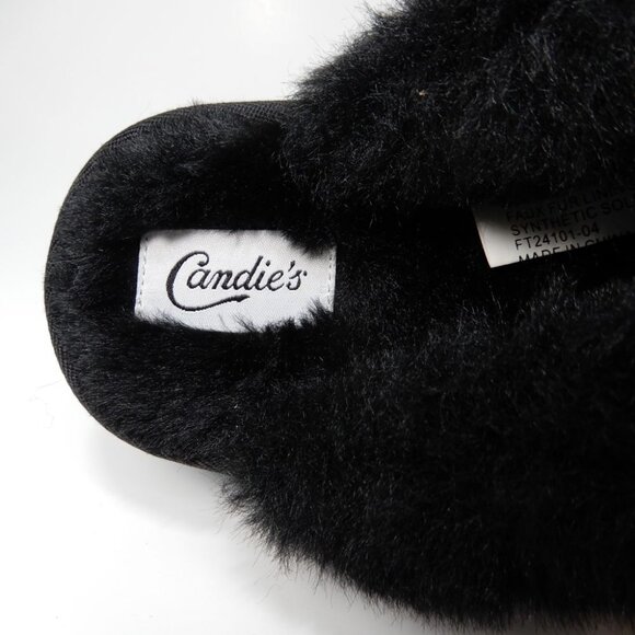 Candie's Sabi Faux Fur Platform Mule Clogs Size 7 Black Suede Studs NEW - Picture 11 of 14